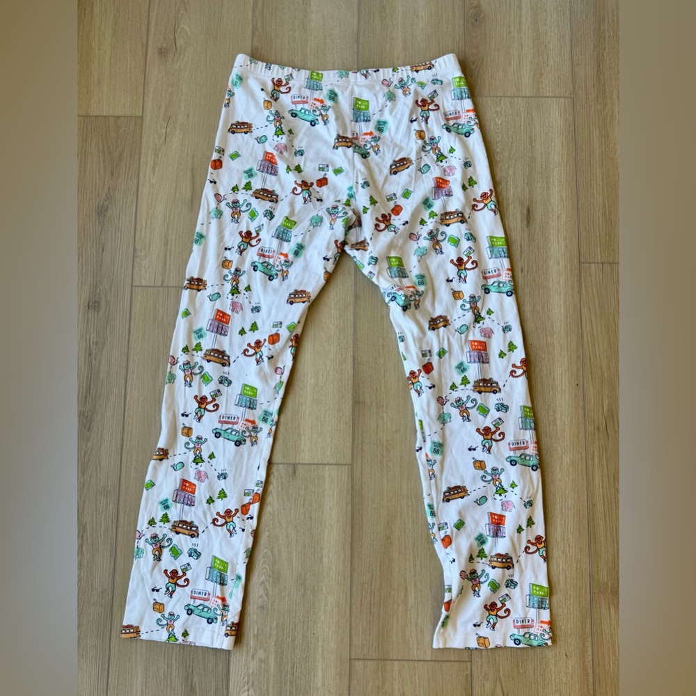Roller Rabbit On The Road Pajama Set M Long Sleeve Pants EUC Preppy Lounge comfy - Picture 11 of 11